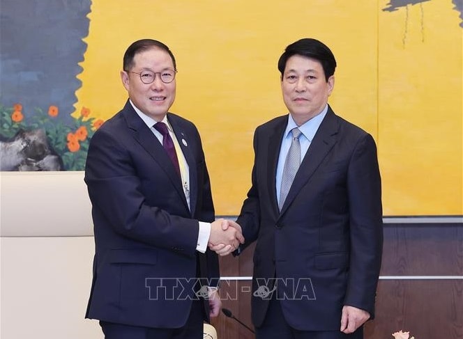 Chủ tịch nước Lương Cường tiếp Chủ tịch Hội đồng Tư vấn kinh doanh APEC 2025