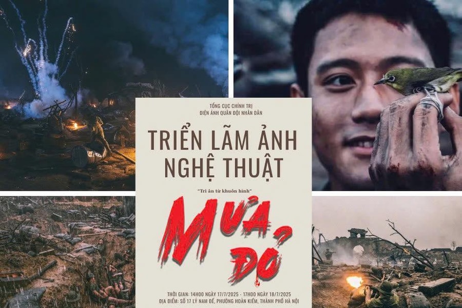 Triển lãm ảnh nghệ thuật “Mưa đỏ”: Tri ân từ khuôn hình