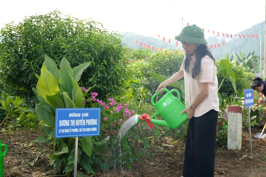 Phường Lương Văn Tri, tỉnh Lạng Sơn: Phát động lễ “Trồng cây chào mừng Đại hội Đảng bộ phường lần thứ I