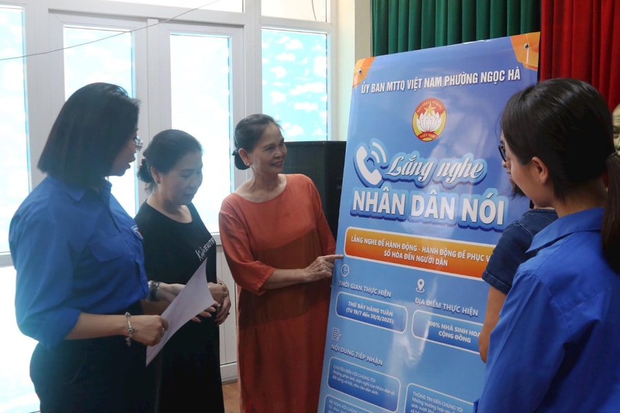 Phường Ngọc Hà, TP. Hà Nội ra mắt mô hình “Lắng nghe Nhân dân nói”