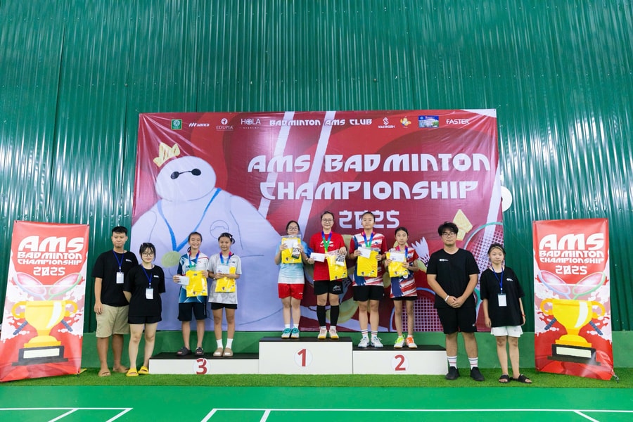 Hơn 700 học sinh tham dự giải thể thao Ams Badminton Championship 2025