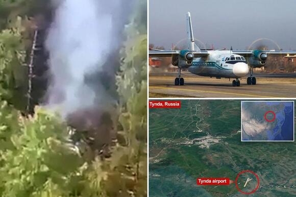 Máy bay Nga rơi ở vùng Viễn Đông, gần 50 người được cho là đã thiệt mạng