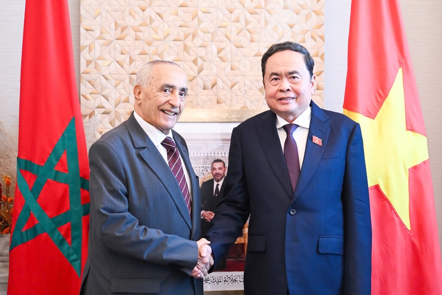 Chủ tịch Quốc hội Trần Thanh Mẫn tiếp Chủ tịch Hội hữu nghị Morocco - Việt Nam