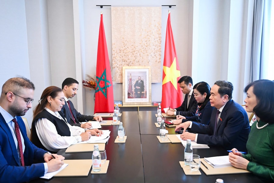 Chủ tịch Quốc hội Trần Thanh Mẫn tiếp Chủ tịch Nhóm Nghị sĩ hữu nghị Morocco - Việt Nam