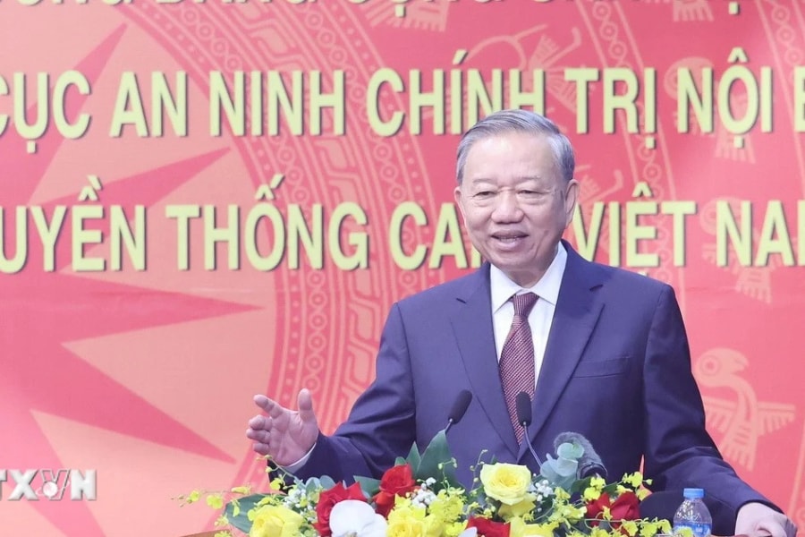Tổng Bí thư Tô Lâm: Đổi mới mạnh mẽ tư duy, cách thức triển khai bảo vệ an ninh chính trị nội bộ