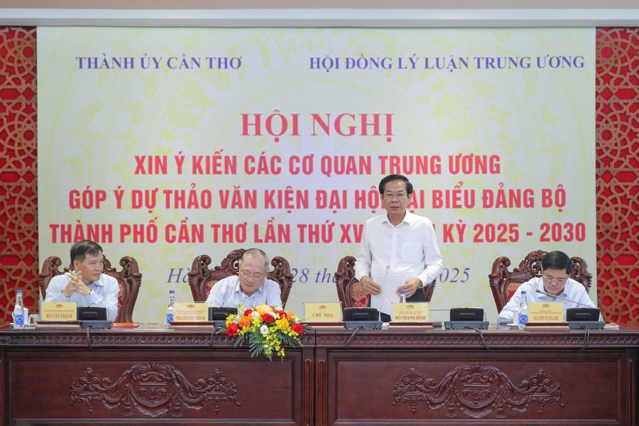 Khai mạc Hội nghị xin ý kiến các cơ quan Trung ương góp ý dự thảo Văn kiện Đại hội Đảng bộ TP. Cần Thơ nhiệm kỳ 2025 - 2030