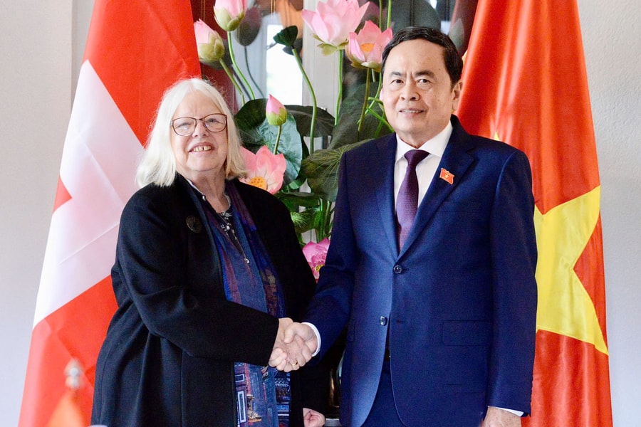 Chủ tịch Quốc hội Trần Thanh Mẫn tiếp Chủ tịch Hội hữu nghị Thụy Sĩ - Việt Nam