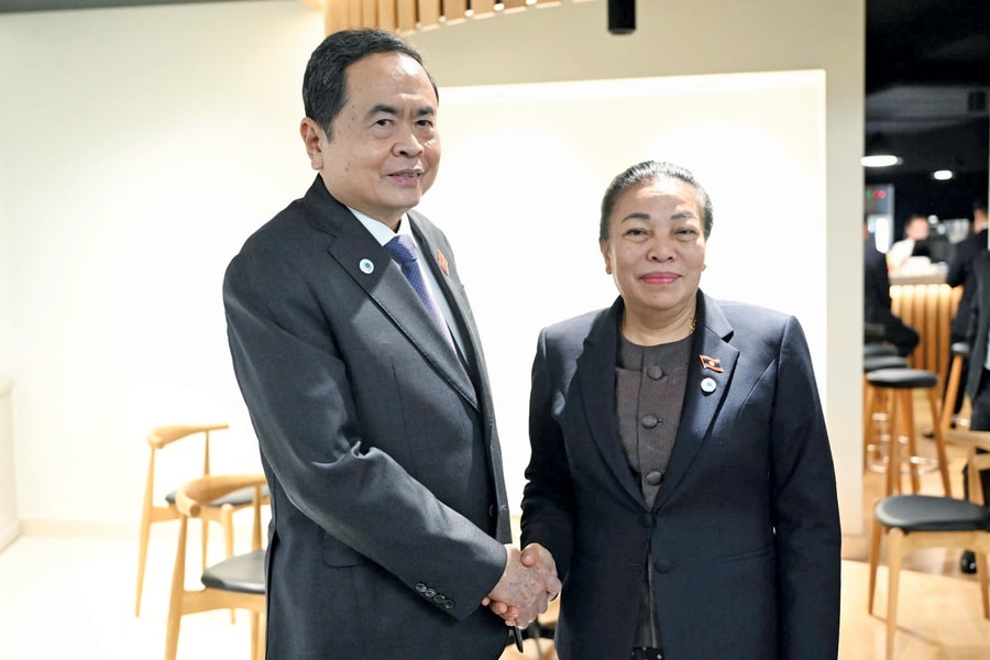 Chủ tịch Quốc hội Trần Thanh Mẫn gặp Phó Chủ tịch Quốc hội Lào