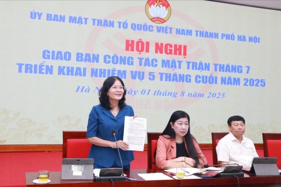 MTTQ Việt Nam TP. Hà Nội: Tổ chức, phối hợp tổ chức tốt các hoạt động kỷ niệm 80 năm Cách mạng tháng Tám và Quốc khánh 2/9