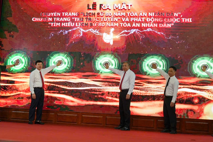 Tòa án Nhân dân tối cao ra mắt chuyên trang đặc biệt “Lịch sử 80 năm Tòa án nhân dân” và phát động Cuộc thi “Tìm hiểu lịch sử 80 năm Tòa án nhân dân”