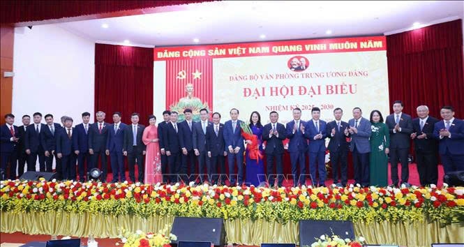 Tổng Bí thư Tô Lâm dự Đại hội đại biểu Đảng bộ Văn phòng Trung ương Đảng nhiệm kỳ 2025-2030