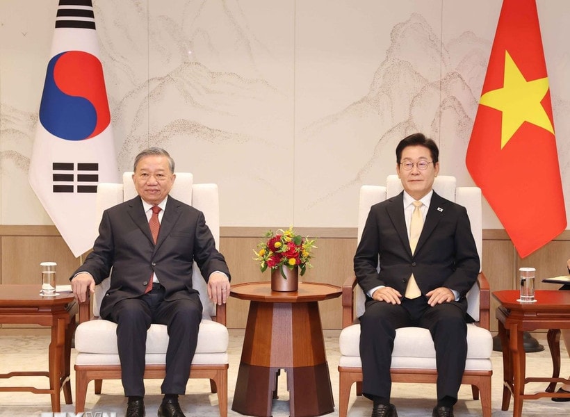 Tổng Bí thư Tô Lâm hội đàm với Tổng thống Hàn Quốc Lee Jae Myung