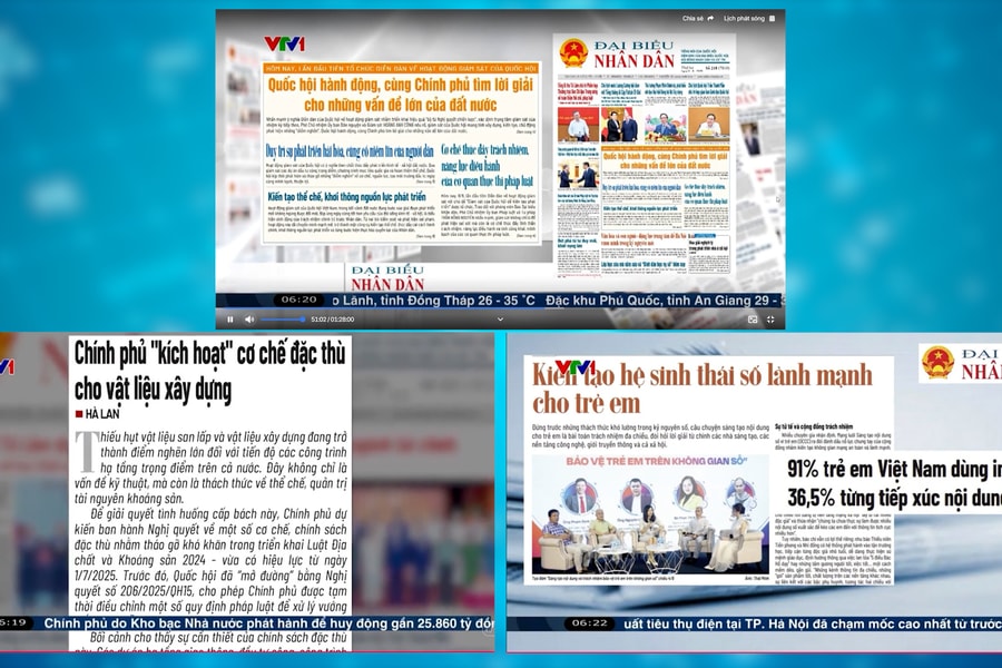 Tổng hợp Điểm báo VTV1 tuần từ ngày 4 - 10/8/2025