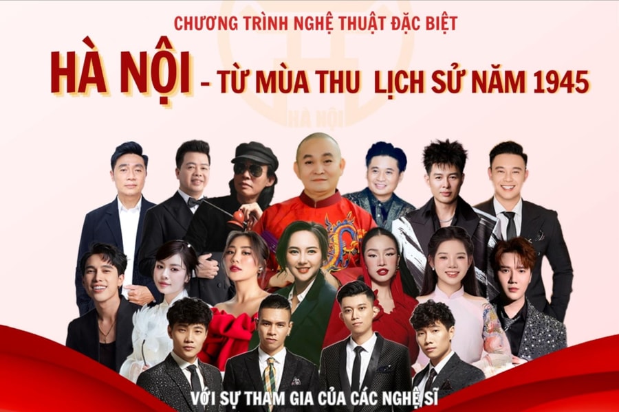 Gần 1.000 nghệ sĩ tham gia chương trình nghệ thuật “Hà Nội - từ mùa thu lịch sử năm 1945”