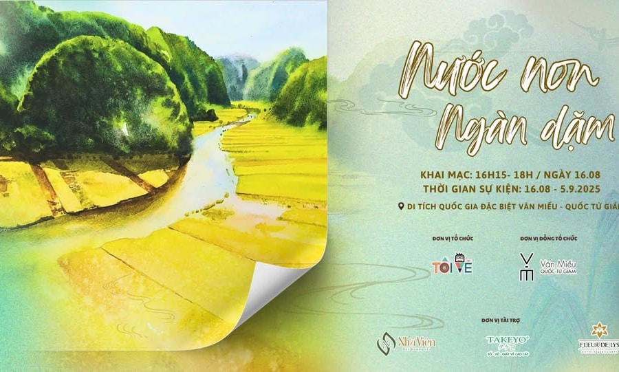 "Nước non ngàn dặm" - tình yêu đất nước qua nét vẽ