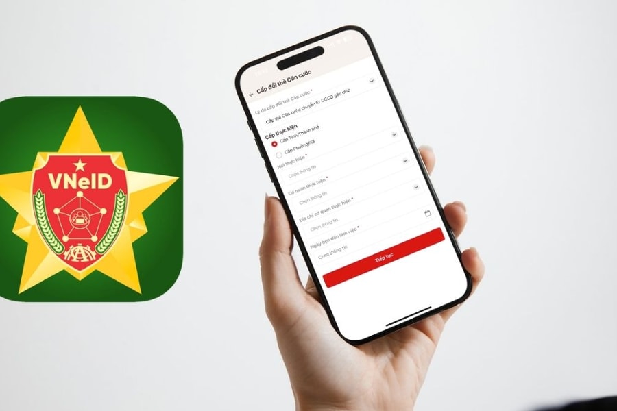 Người dân có thể cấp đổi thẻ Căn cước khi thay đổi địa giới hành chính trên ứng dụng VneID