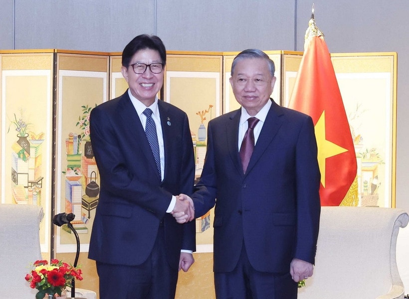 Tổng Bí thư Tô Lâm tiếp Thị trưởng thành phố Busan Park Heong-joon