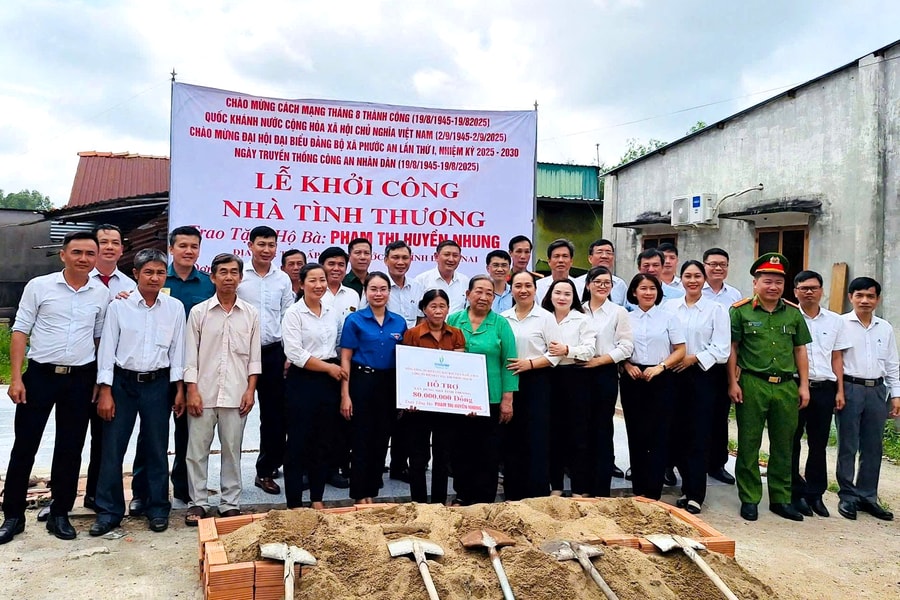 Gửi mái ấm đến người khó khăn trước thềm Đại hội Đảng bộ xã Phước An, tỉnh Đồng Nai