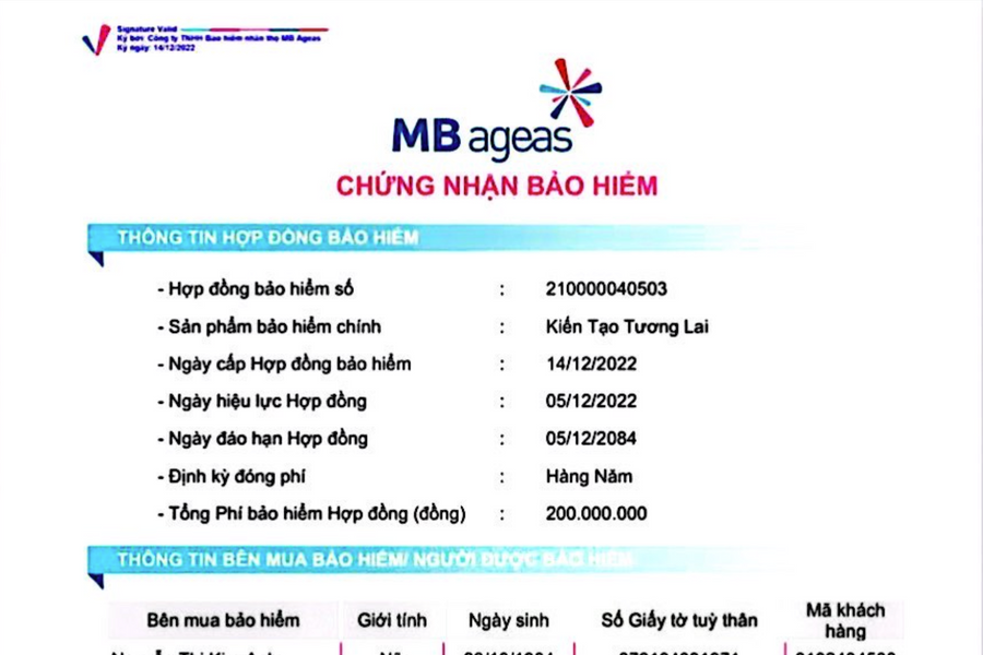Đến ngân hàng rút tiền, khách hàng cay đắng vì “mua nhầm” bảo hiểm nhân thọ kéo dài đến 100 tuổi  sau khi nghe tư vấn