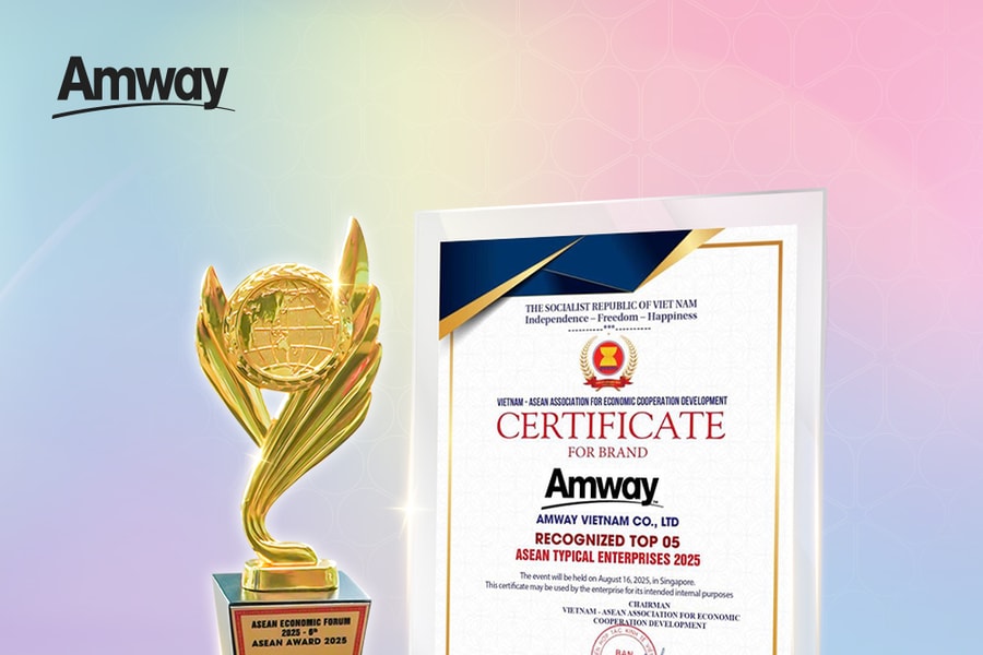 Amway Việt Nam: Khẳng định uy tín và vị thế dẫn đầu trong Top 5 doanh nghiệp tiêu biểu ASEAN