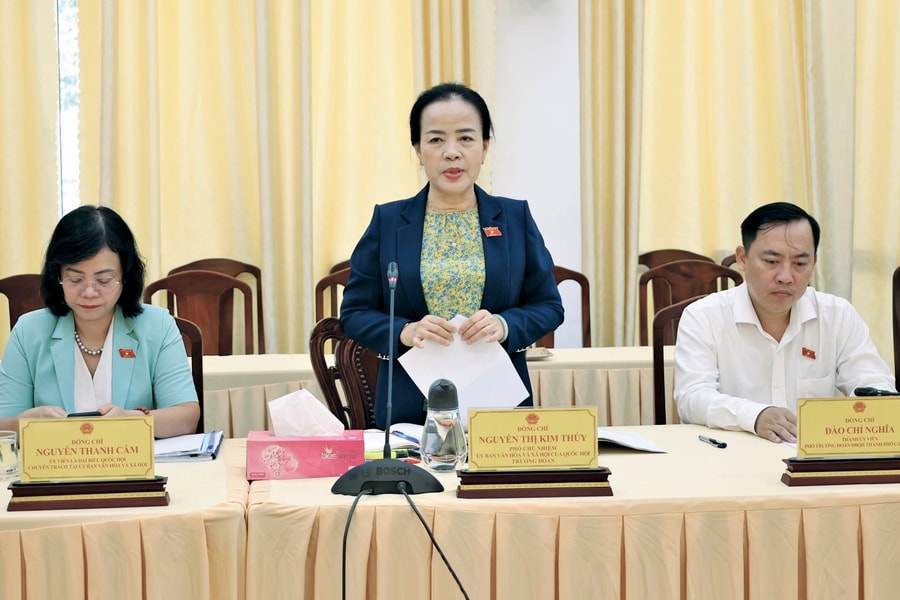 Ủy ban Văn hóa và Xã hội làm việc với UBND TP. Cần Thơ về phòng, chống bạo lực gia đình