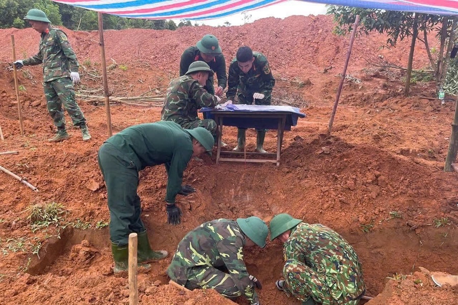 Quảng Trị: Quy tập nhiều hài cốt liệt sỹ kèm nhiều di vật để lại