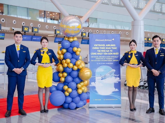 Vietravel Airlines chính thức khai thác tại Nhà ga T3 Tân Sơn Nhất