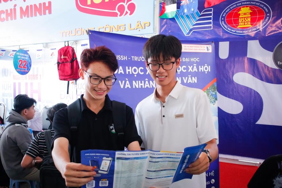 Điểm chuẩn Trường ĐH Khoa học Xã hội & Nhân văn TP. Hồ Chí Minh năm 2025, có mức từ 20,5 - 28,55 điểm