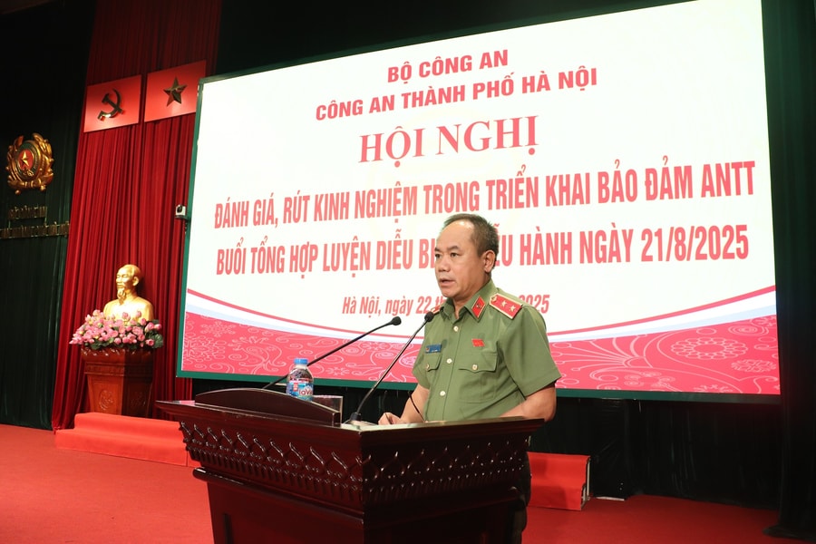 Công an Hà Nội: Tuyệt đối không để sai sót trong bảo vệ đại lễ A80