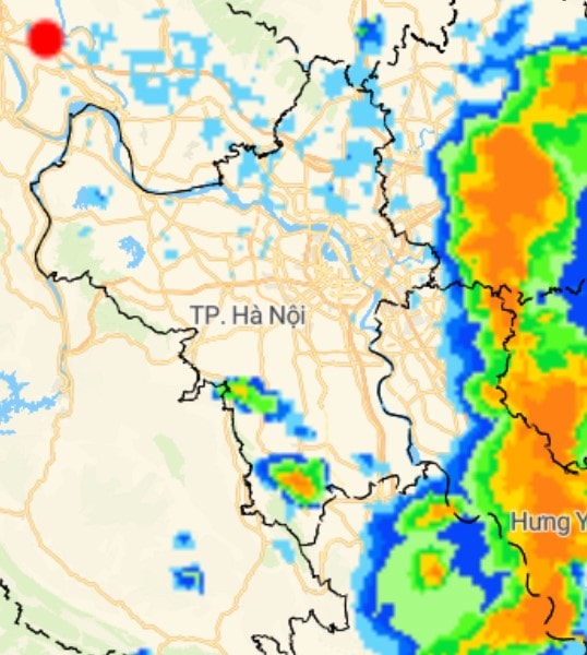 Hà Nội sắp có mưa dông, lốc sét cục bộ trên phạm vi khu vực nội thành