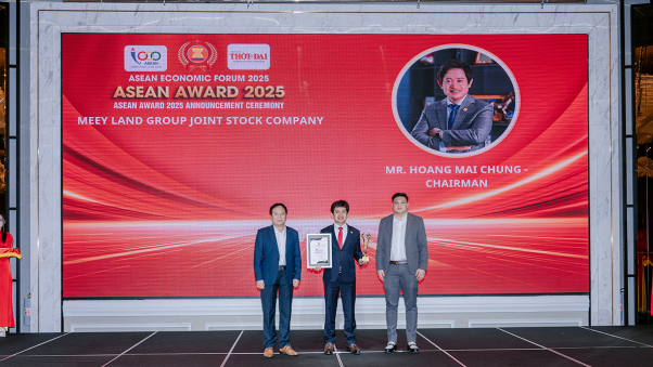 Vinh danh tầm nhìn lãnh đạo Meey Group tại Top 10 ASEAN Award 2025