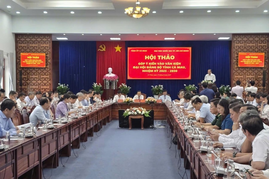 Cà Mau: Góp ý Văn kiện Đại hội Đảng bộ tỉnh nhiệm kỳ 2025 - 2030