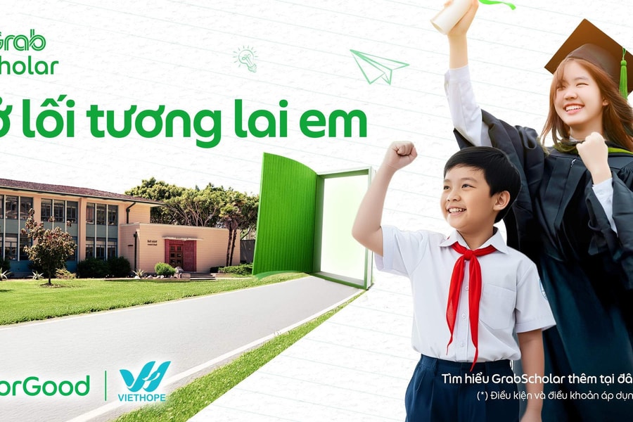 Grab triển khai chương trình học bổng GrabScholar dành cho học sinh, sinh viên Việt Nam
