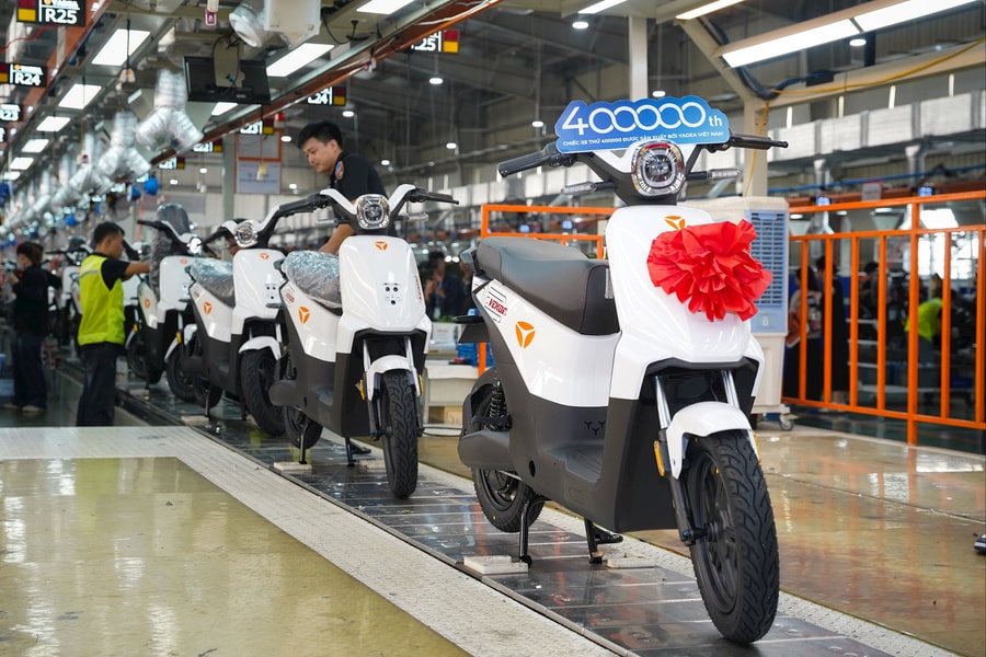 Yadea chính thức xuất xưởng chiếc xe hai bánh điện thứ 400.000 tại Việt Nam