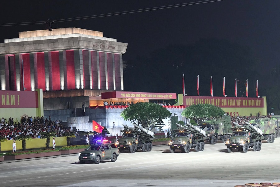 Toàn cảnh buổi Sơ duyệt cấp Nhà nước diễu binh, diễu hành kỷ niệm 80 năm Quốc khánh 2/9