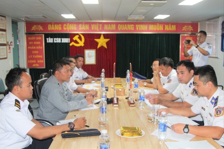 Cảnh sát biển Việt Nam và Cảnh sát biển Indonesia thống nhất phương án luyện tập chung trên biển