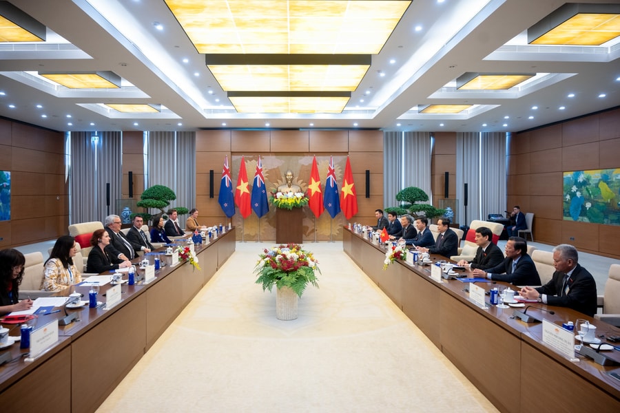 Chủ tịch Quốc hội Trần Thanh Mẫn đón, hội đàm với Chủ tịch Quốc hội New Zealand