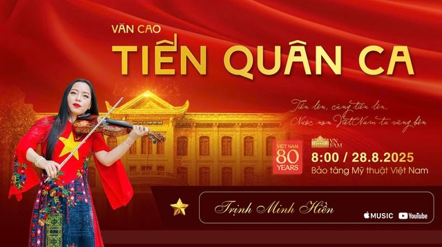 "Tiến quân ca" vang trong không gian Bảo tàng Mỹ thuật Việt Nam