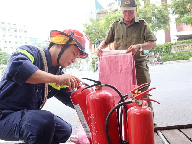 Cảnh sát phòng cháy Hà Nội nỗ lực bảo đảm an toàn tuyệt đối đại lễ A80
