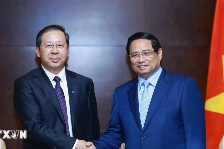 Thủ tướng Phạm Minh Chính làm việc với các Tập đoàn hàng đầu của Trung Quốc