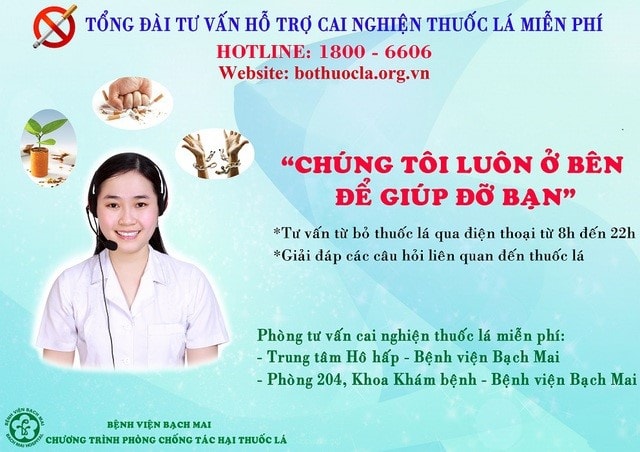 Từ tổng đài tư vấn đến hành trình hỗ trợ người nghiện thuốc lá
