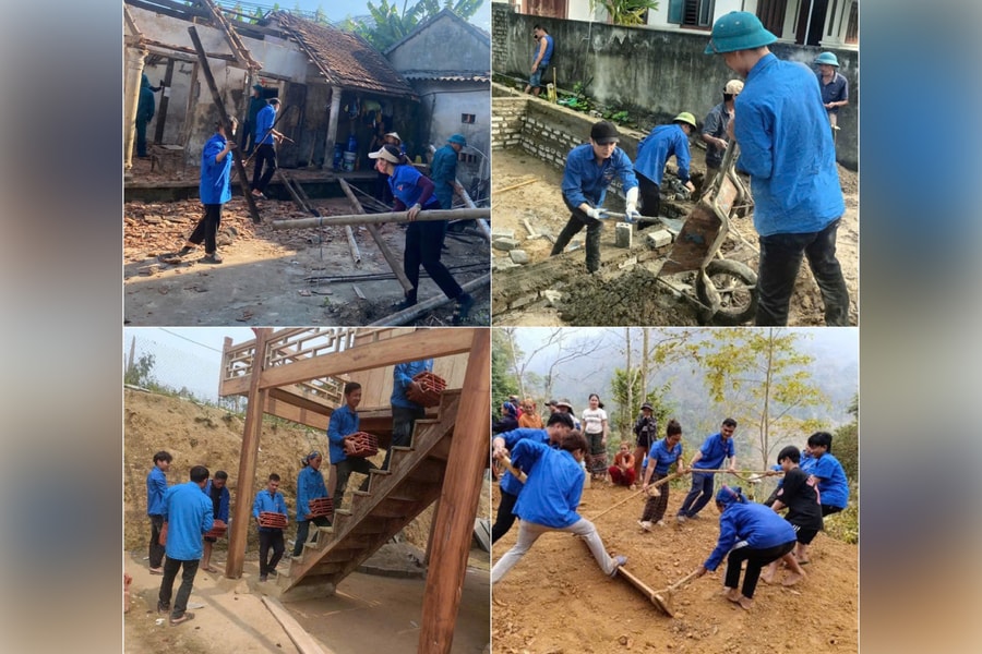 Tuổi trẻ chung tay xóa nhà tạm, dựng mái ấm vững bền