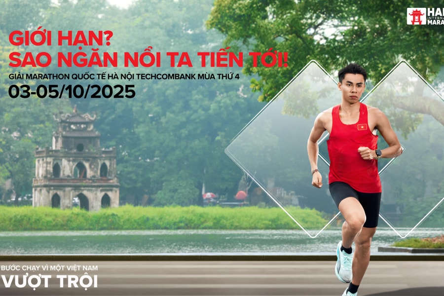 Khi marathon gặp AI: Vận động viên có video "biến hình" cực chất tại Giải Techcombank Hà Nội
