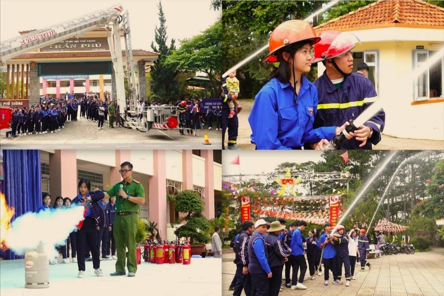 Lâm Đồng: Lan tỏa kỹ năng PCCC và CNCH trong trường học