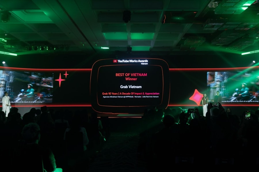 Grab Việt Nam được vinh danh tại nhiều hạng mục trong YouTube Works Awards Việt Nam 2025