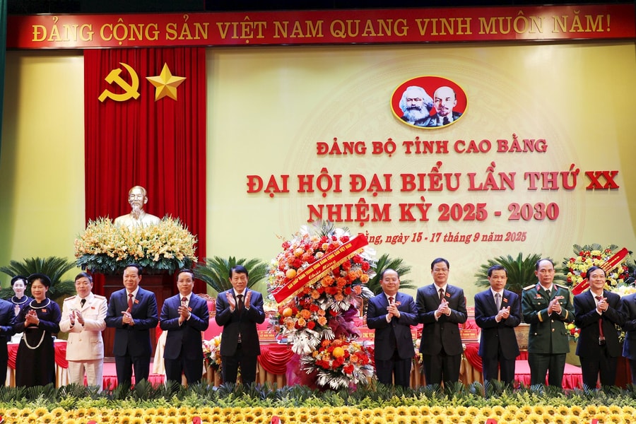Khai mạc Đại hội đại biểu Đảng bộ tỉnh Cao Bằng lần thứ XX, nhiệm kỳ 2025 - 2030