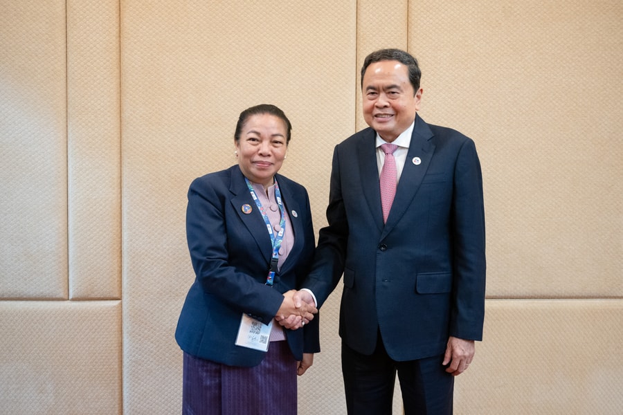 Chủ tịch Quốc hội Trần Thanh Mẫn gặp Phó Chủ tịch Quốc hội Lào