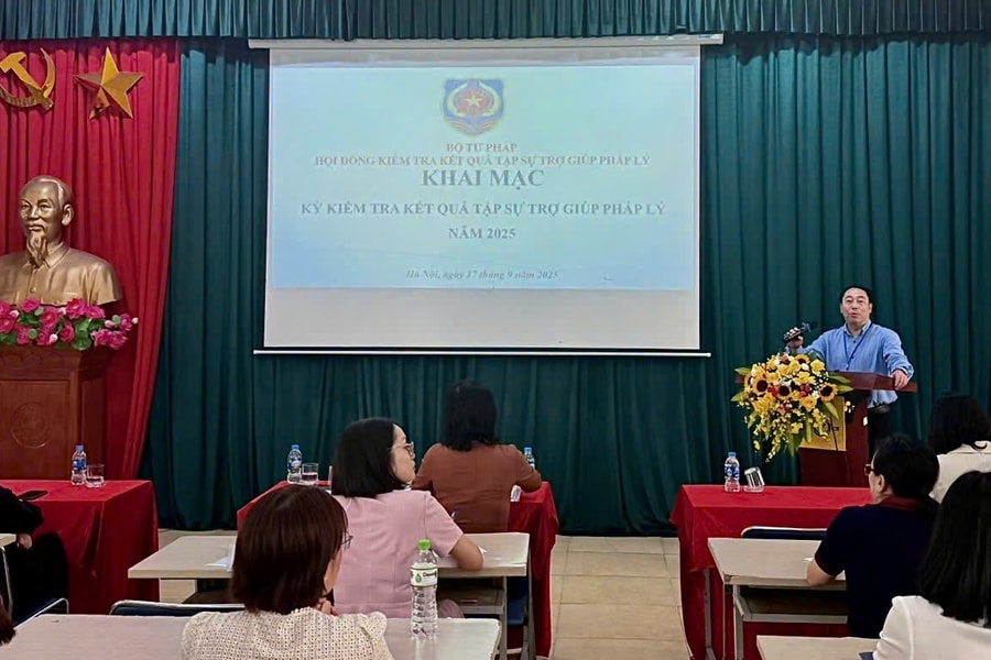 Khai mạc Kỳ kiểm tra kết quả tập sự trợ giúp pháp lý năm 2025