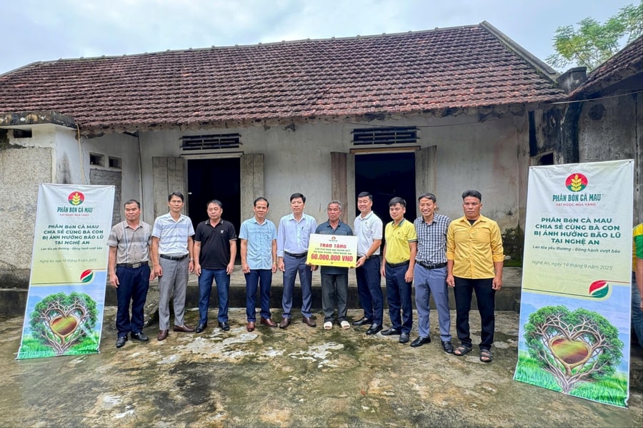 PVCFC đồng hành cùng đồng bào Nghệ An sau thiên tai