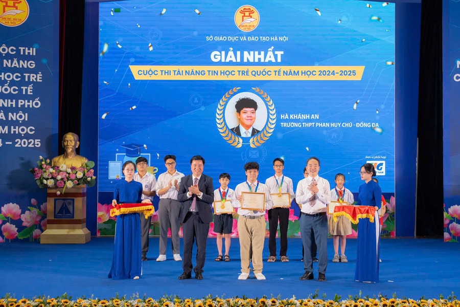 Học sinh Trường THPT Phan Huy Chú - Đống Đa đạt thành tích cao tại cuộc thi Tài năng tin học trẻ quốc tế năm 2024 - 2025